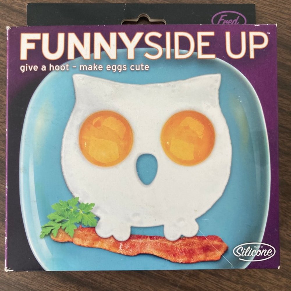 FunnySide Up egg frame into attractive egg art